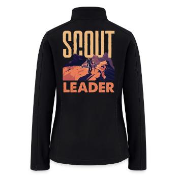 Scout Leader Scouting Troop Leader Hobby Forest - Women’s Soft Shell Jacket - black - Back
