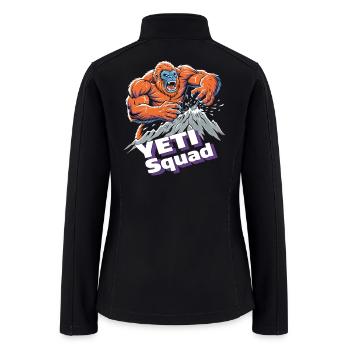 Yeti Squad Monster Mountain Adventure - Women’s Soft Shell Jacket - black - Back