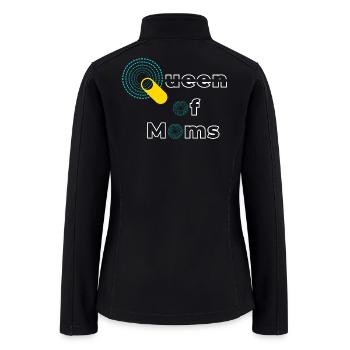 Queen of Moms Design - Women’s Soft Shell Jacket - black - Back