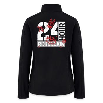 Punk For A Day 24 Hour Rebellion - Women’s Soft Shell Jacket - black - Back