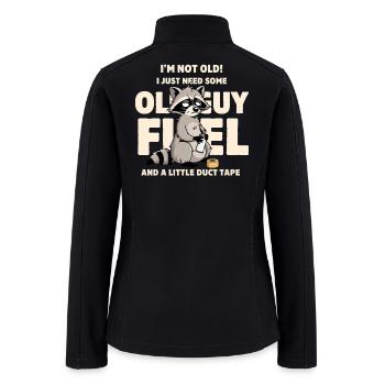 Old Guy Fuel Raccoon Tee - Women’s Soft Shell Jacket - black - Back