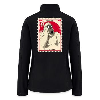 Ape Stamp: Surprised Gorilla - Women’s Soft Shell Jacket - black - Back