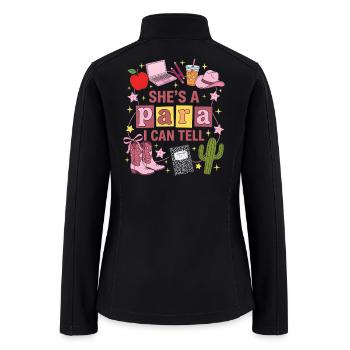 She's a Para I Can Tell - Women’s Soft Shell Jacket - black - Back