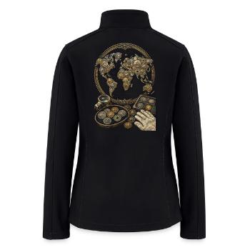 Coin collector Numismatist - Women’s Soft Shell Jacket - black - Back