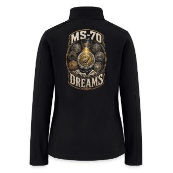 Coin collector Numismatist - Women’s Soft Shell Jacket - black - Back