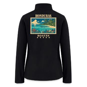 Roatan Reef Stamp Tee - Women’s Soft Shell Jacket - black - Back