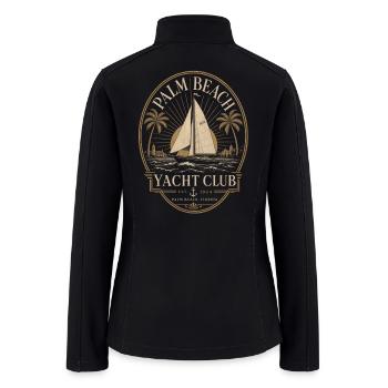 Palm Beach Yacht Club Emblem - Women’s Soft Shell Jacket - black - Back