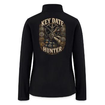 Coin collector Numismatist Key Date Hunter - Women’s Soft Shell Jacket - black - Back