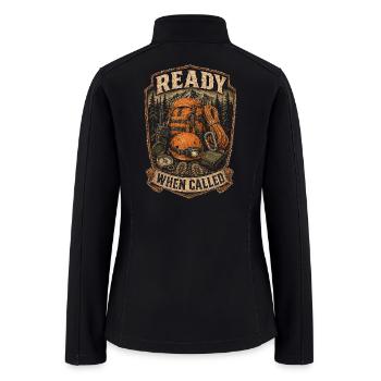 Search And Rescue SAR Team Ready When Called - Women’s Soft Shell Jacket - black - Back