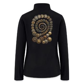 Coin collector Numismatist - Women’s Soft Shell Jacket - black - Back