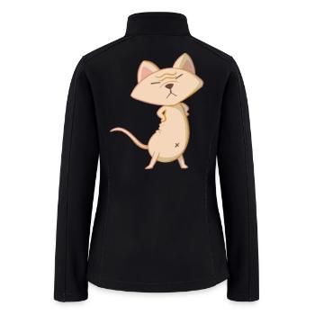 Don't Touch Meow! - Women’s Soft Shell Jacket - black - Back