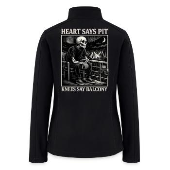 Skeleton Balcony Concert - Women’s Soft Shell Jacket - black - Back