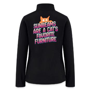 sunbeams are a cats favorite furniture, sunbeam, s - Women’s Soft Shell Jacket - black - Back
