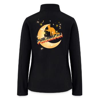 PURRMOON - Women’s Soft Shell Jacket - black - Back