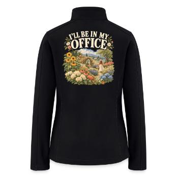 Garden Office - Women’s Soft Shell Jacket - black - Back