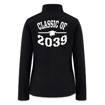Kindergarten Graduation Shirt Class of 2039 - Women’s Soft Shell Jacket - black - Back