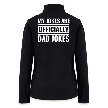 Official Dad Jokes - Women’s Soft Shell Jacket - black - Back