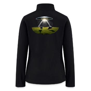 UFO Cowfield Encounter - Women’s Soft Shell Jacket - black - Back