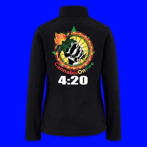 Wacky 420 Keep It Lit Time Weed Marijuana Design - Women’s Soft Shell Jacket