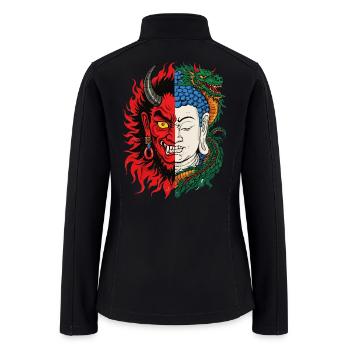 Evil n God - Women’s Soft Shell Jacket - black - Back