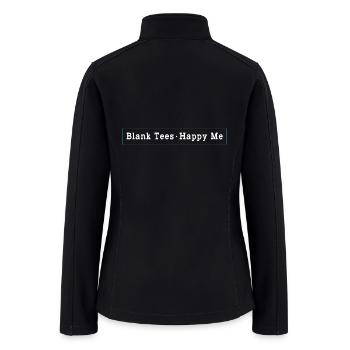Blank Tees I Hate Printed Tee - Women’s Soft Shell Jacket - black - Back