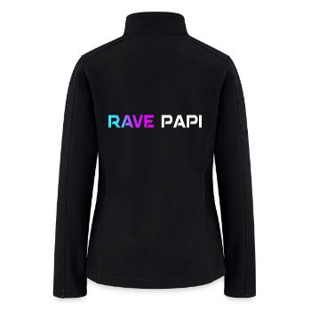 Techno Rave Men EDM Rave Papi Rave Daddy - Women’s Soft Shell Jacket - black - Back