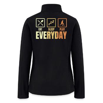 Basketballer Daily Schedule - Women’s Soft Shell Jacket - black - Back
