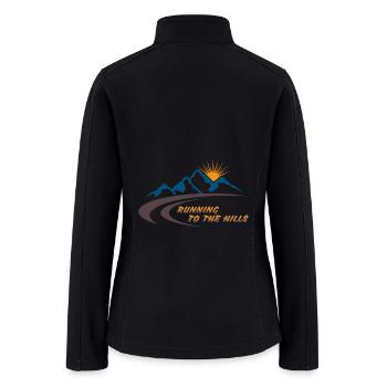 Running to the hills - Women’s Soft Shell Jacket - black - Back
