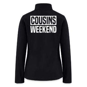 Trendy Summer Fun Family Cousins Weekend - Women’s Soft Shell Jacket - black - Back
