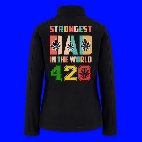 Chucklesome 420 Dad Loves Herb Weed Marijuana - Women’s Soft Shell Jacket