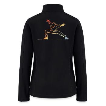 B-Boy Sketch - Women’s Soft Shell Jacket - black - Back