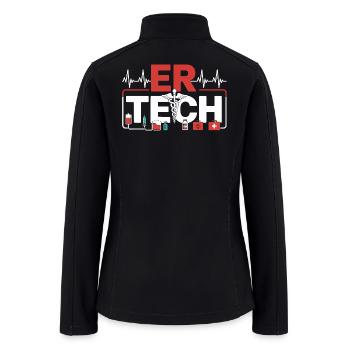 ER Tech Pulse - Women’s Soft Shell Jacket - black - Back