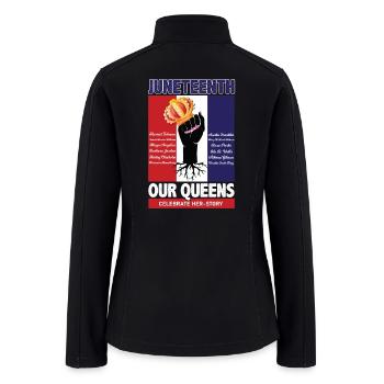 Juneteenth Celebrating Black Women 1865 - Women’s Soft Shell Jacket - black - Back