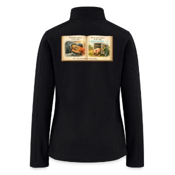 Compassion in Action - Turn a Meal into a Rescue  - Women’s Soft Shell Jacket - black - Back