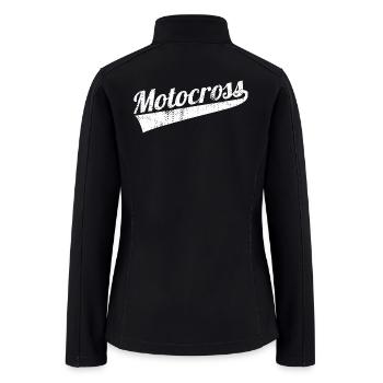Retro Motocross - Women’s Soft Shell Jacket - black - Back