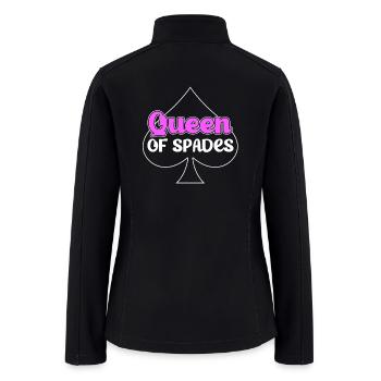 Spades Card Game Player - Women’s Soft Shell Jacket - black - Back