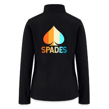 Spades Card Game Player - Women’s Soft Shell Jacket - black - Back