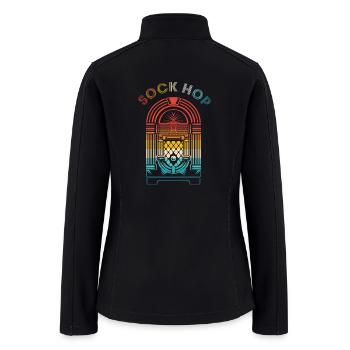 Jukebox Dance Party Sock Hop - Women’s Soft Shell Jacket - black - Back
