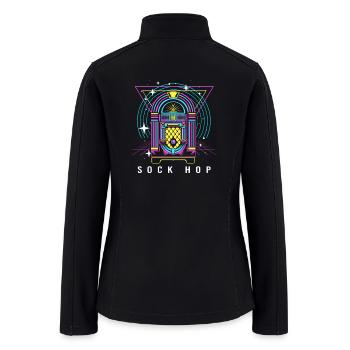 Dance Party Sock Hop - Women’s Soft Shell Jacket - black - Back