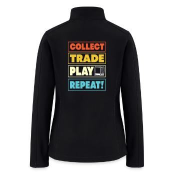 Trading Card Game - Women’s Soft Shell Jacket - black - Back