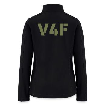 V4F - Canadian Veterans For Freedom - Women’s Soft Shell Jacket - black - Back