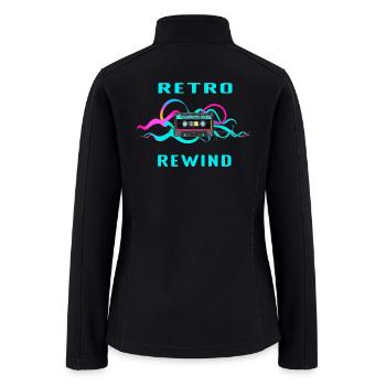 Retro Rewind - Women’s Soft Shell Jacket - black - Back