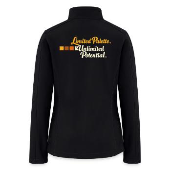Limited Palette Unlimited Potential - Women’s Soft Shell Jacket - black - Back