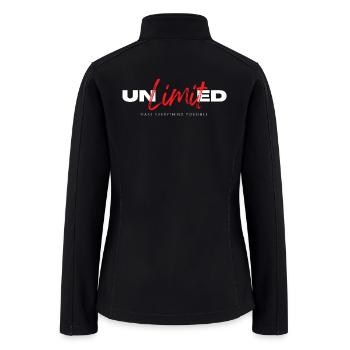 UNLimited Make Everything Possible - Women’s Soft Shell Jacket - black - Back