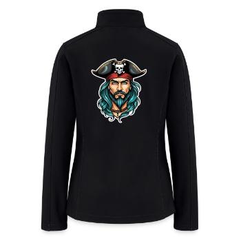 Pirate Neo Traditional - Women’s Soft Shell Jacket - black - Back