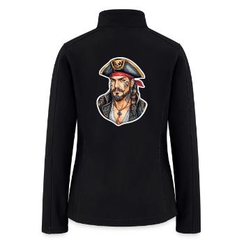 Pirate Neo Traditional - Women’s Soft Shell Jacket - black - Back