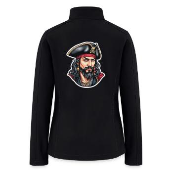 Pirate Neo Traditional - Women’s Soft Shell Jacket - black - Back