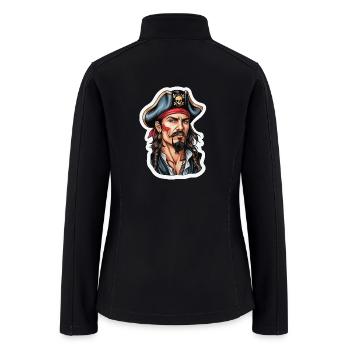 Pirate Neo Traditional - Women’s Soft Shell Jacket - black - Back