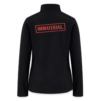 Immaterial Accountant Humor Stamp - Women’s Soft Shell Jacket - black - Back