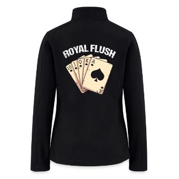 Spades Card Game Player - Women’s Soft Shell Jacket - black - Back